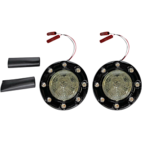Custom Dynamics ProBEAM® Bullet Ringz™ LED Turn Signals - Black/Smoke PB-BR-RR-IND-BS