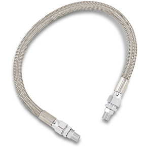 Oil Line with Fittings - Stainless Steel - 16" 0711-0051