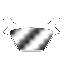 Organic Brake Pads - Harley-Davidson 1720-0206