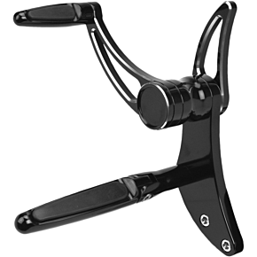 Forward Cntrls Black Slotted Softail 18-up