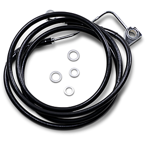 Brake Line - Front - Black - +12" with ABS 1741-4000