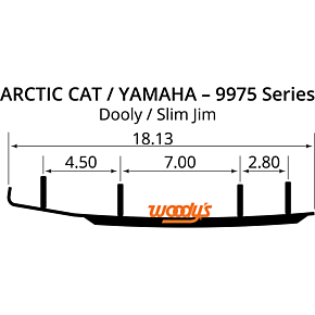 Woodys Slim Jim® Dooly™ Runner - 4" - 60° SA4-9975