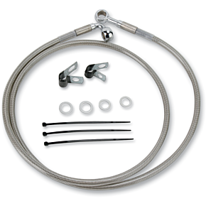 Brake Line - Front - +2" - Stainless Steel 1741-2657