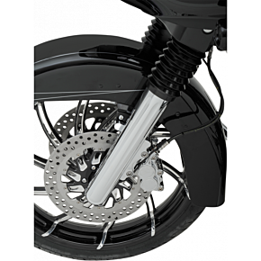 Fork Legs - Chrome - Deep Cut - Dual Disc 40-502