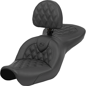 Roadsofa™ Seat - Lattice Stitch - with Backrest - FXD '04-'05 804-04-182BR