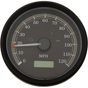 3-3/8" MPH Programmable Electronic Speedometer - Black Bezel - Black Face 2210-0389