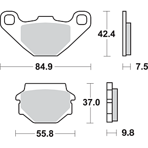 HF Brake Pads 546HF