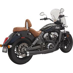 2:1 Exhaust - Black - Short - Scout 8S12JB