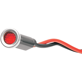 Snap-In Indicator Light - Red - Stainless Steel Bezel 2212-0111