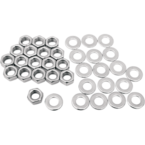 Rocker Box Nut Kit - Chrome - Big Twin '66-'84 8608-36