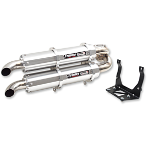 Stage 5 Slip-On Dual Muffler - Aluminum TR-4160S