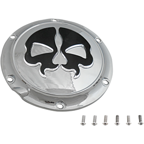 Split Skull Derby Cover - Chrome 1107-0550