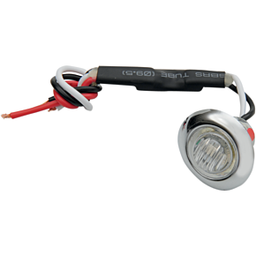 Mini Marker Light - Dual Function - Red LED - Clear Lens 402230