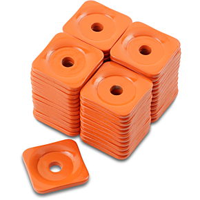 Support Plates - Orange - Square - 48 Pack ASG-3805-48