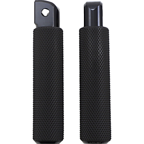 Passenger Knurled Foot Pegs - Black - FL/FX '18-'25 07-943