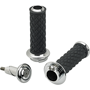 Grips - Alumicore - Dual Cable - Chrome 6604-105-01