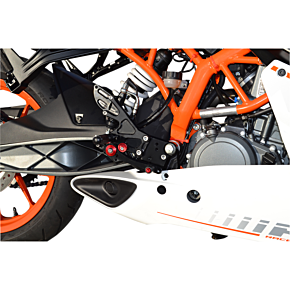 MGP Rearset - Black - KTM 91401-2500