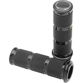 Performance Machine Pm Grips - XLS - TBW - Black 0063-2087-B