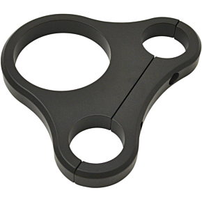 1.25" T-Bar Single Gauge Mount - Flat Black - For 2.375/2.4" Mini Gauge 2201-0203