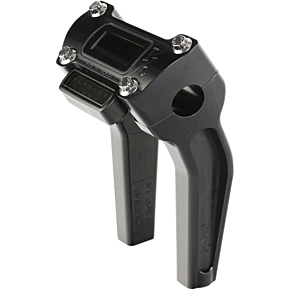 Risers - Pull Back - 6-1/2" - Gauge Cutout - Black TSC-6500-1