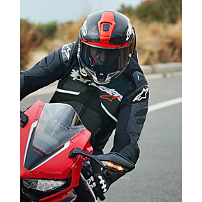 Supertech R10 Helmet - Element - Carbon/Red/White - Medium 8200324-1363-M
