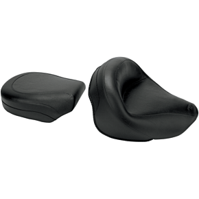 Seat - Vintage - Wide - Touring - Without Driver Backrest - Two-Piece - Smooth - Black - VN1600 75891