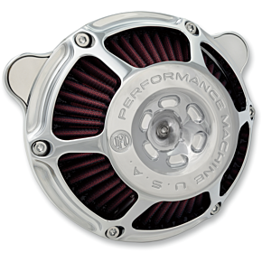 Performance Machine Pm Max HP Air Cleaner - Chrome - Indian 0206-2124-CH