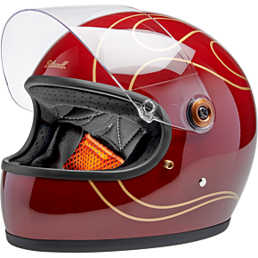 Gringo S Helmet - Flames - Gloss Garnet Red - Small 1003-594-502