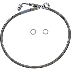 Brake Line - +4" - Stainless Steel - '18-'22 Softail 1741-5826