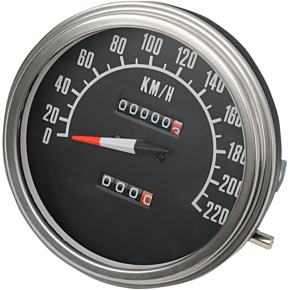 5" KPH FL-Style 2:1 Speedometer - '68-'84 Black Face 2210-0346