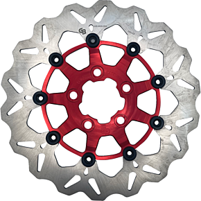 Brake Rotor - Rear - Red DF681CW-R 