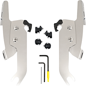 Fats/Slim Windshield Trigger Lock Complete Mount Kit - Polished - FLSL MEK2051