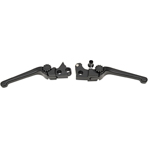 Powerstands Racing Lever Set - Anthem - Harley Davidson - Black 12-00657-22