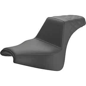 Step Up Seat - Lattice Stitched - Black