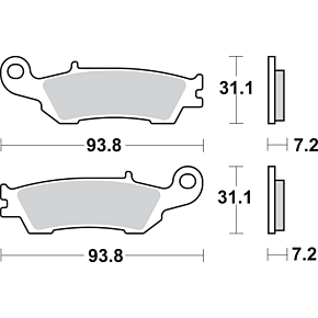 Off-Road Sintered Brake Pads - YZ 840SI