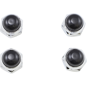 Nut Rocker Shaft - Black/Chrome - 4 Pack V-13-245