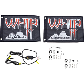 3' Light Rod Whip - Bluetooth - Pair - White SB-RGBBT-232