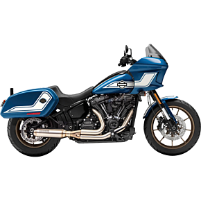 2-into-1 Stainless Exhaust System with 4" Super Bike Muffler 1S78SS