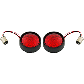 Custom Dynamics Bullet Turn Signal - 1157 - Gloss Black - Red Lens PB-BB-RR-1157BR