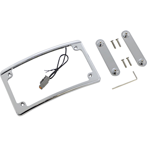 Custom Dynamics LED License Plate Frame - CVO - Chrome LPF-RAD-CVO-C