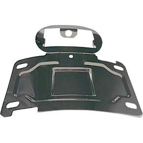 Custom Dynamics License Plate Mount/Relocation - Chrome CD-TLLP-KIT-C