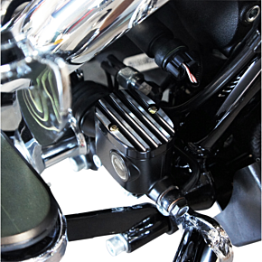 Joker Machine Master Cylinder Cover - Finned - Black - FL 08-008B