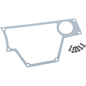 Moose Racing Large Dash Plate - Right - White - RZR