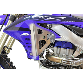 Radiator Brace Set - Silver - Yamaha 18-269