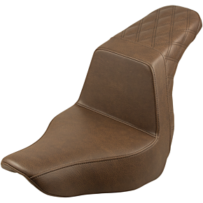 Step Up Seat - Passenger Lattice Stitched - Brown