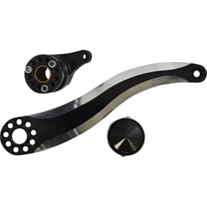 Accutronix Brake Arm - Diamond - Black - FLHT FLB-214IN