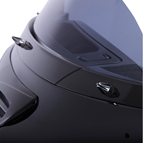 Ciro Screw Caps - Windshield - Black/Chrome 10111