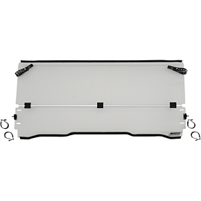 Moose Racing Full Folding Windshield - Pioneer 1000