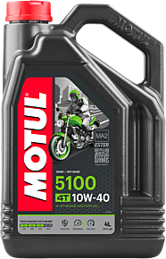 MOTUL 5100 4T Synthetic Blend Oil  - 10W-40 - 4L 104068