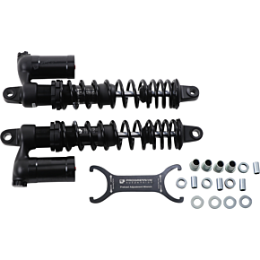 Progressive Suspension 970 Series Piggyback Shocks - Gloss Black/Matte Black - 15.00"